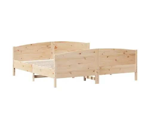 Gulta Bez Matrača, 200X200 Cm, Priedes Masīvkoks Vidaxl