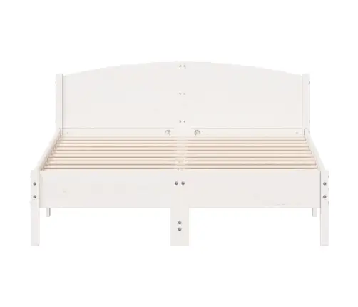 Voodiraam Ilma Madratsita, Valge, 160 X 200 cm Männipuit