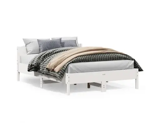 Lovos Rėmas Be Čiužinio, Baltas, 150X200cm Pušies Masyvas