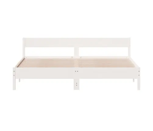 Lovos Rėmas Be Čiužinio, Baltas, 180X200cm Pušies Masyvas