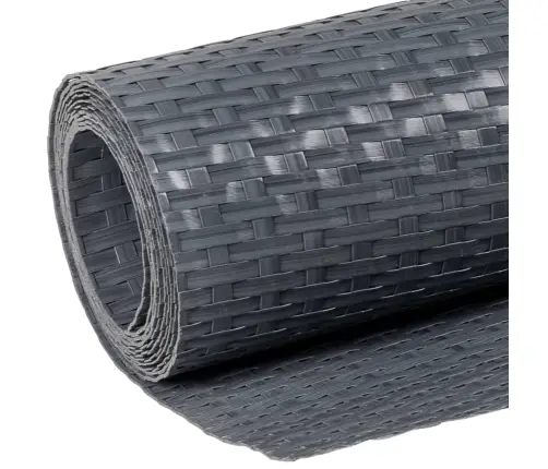 Balkona Aizsegs, Pelēks, 300X80 Cm, Pe Rotangpalma Vidaxl