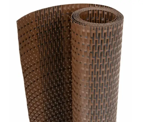 Balkona Aizsegs, Brūns Un Melns, 300X100 Cm, Pe Rotangpalma Vidaxl