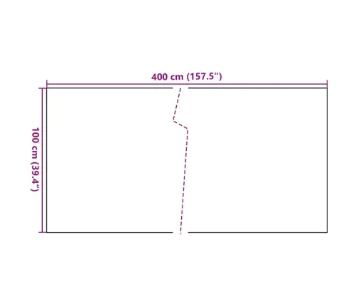 Balkona Aizsegs, Brūns Un Melns, 400X100 Cm, Pe Rotangpalma Vidaxl