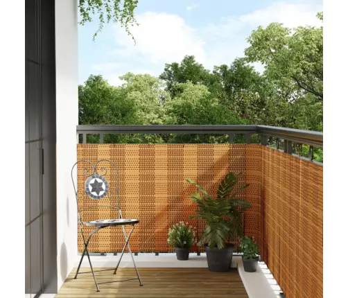 Balkona Aizsegs, Gaiši Brūns, 1000X90 Cm, Pe Rotangpalma Vidaxl