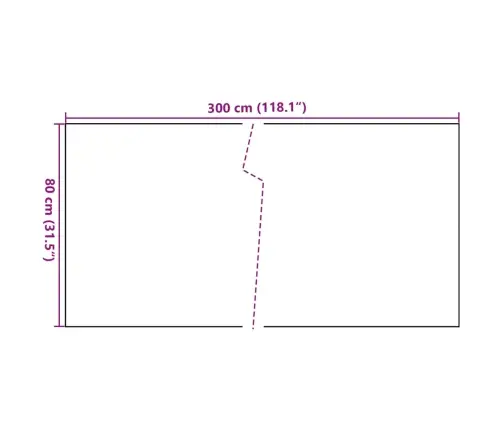 Balkona Aizsegs, Balts, 300X80 Cm, Pe Rotangpalma Vidaxl