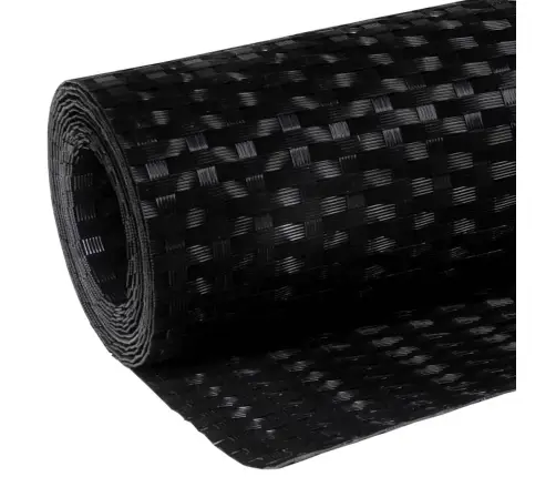 Balkona Aizsegs, Melns, 300X80 Cm, Pe Rotangpalma Vidaxl