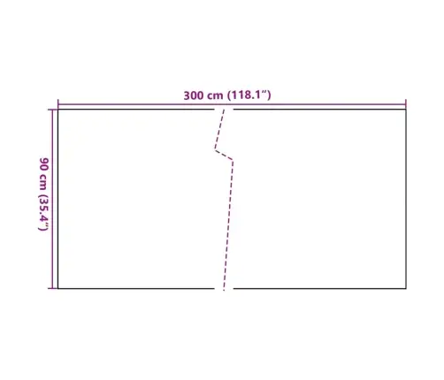 Balkona Aizsegs, Melns, 300X90 Cm, Pe Rotangpalma Vidaxl
