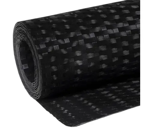 Balkona Aizsegs, Melns, 400X90 Cm, Pe Rotangpalma Vidaxl