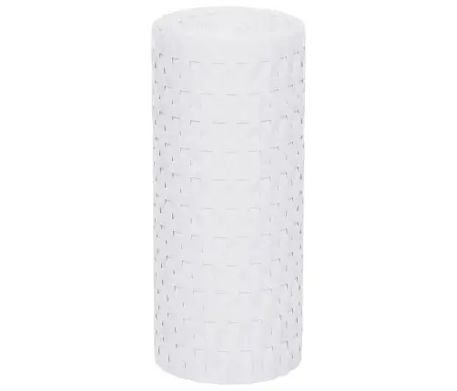 Balkona Aizsegi, 10 Gab., Balts, 255X19 Cm, Pe Rotangpalma Vidaxl