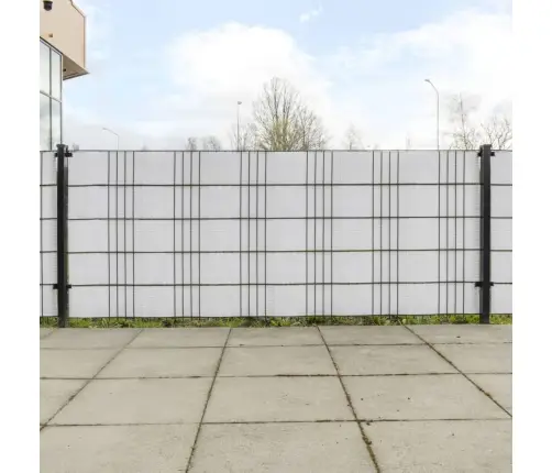 Balkona Aizsegi, 10 Gab., Balts, 255X19 Cm, Pe Rotangpalma Vidaxl