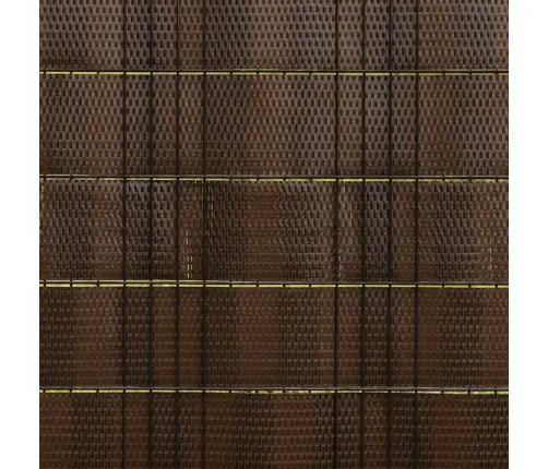 Balkona Aizsegi, 10 Gab., Brūns Un Melns, 255X19 Cm, Pe Vidaxl