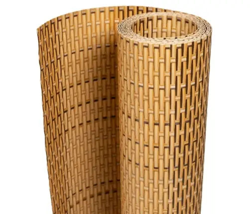 Balkona Aizsegi, 5 Gab., Gaiši Brūns, 255X19 Cm, Pe Rotangpalma Vidaxl