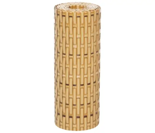 Balkona Aizsegi, 5 Gab., Gaiši Brūns, 255X19 Cm, Pe Rotangpalma Vidaxl