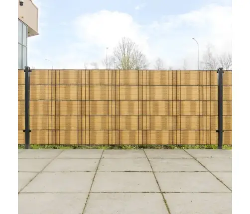 Balkona Aizsegi, 5 Gab., Gaiši Brūns, 255X19 Cm, Pe Rotangpalma Vidaxl