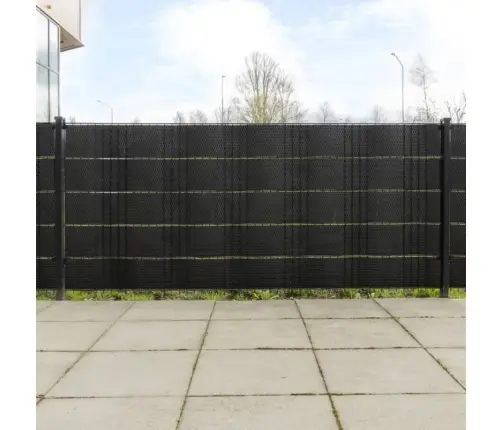 Balkono Pertvaros, 5Vnt., Juodos Spalvos, 255X19cm Poliratanas