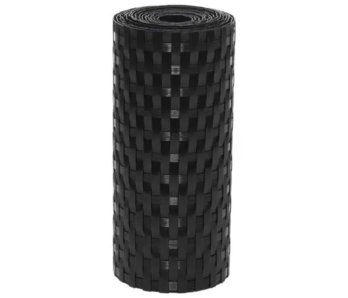 Balkona Aizsegi, 10 Gab., Melns, 255X19 Cm, Pe Rotangpalma Vidaxl