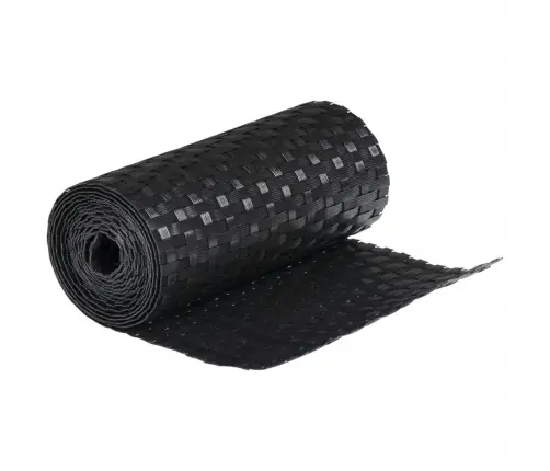 Balkona Aizsegi, 10 Gab., Melns, 255X19 Cm, Pe Rotangpalma Vidaxl