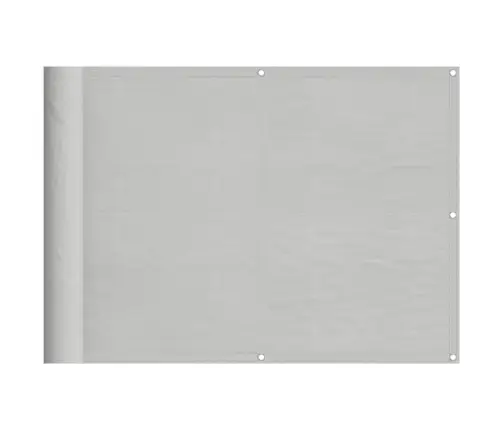 Balkona Aizslietnis, Gaiši Pelēks, 75X600 Cm, 100% Poliestera Vidaxl