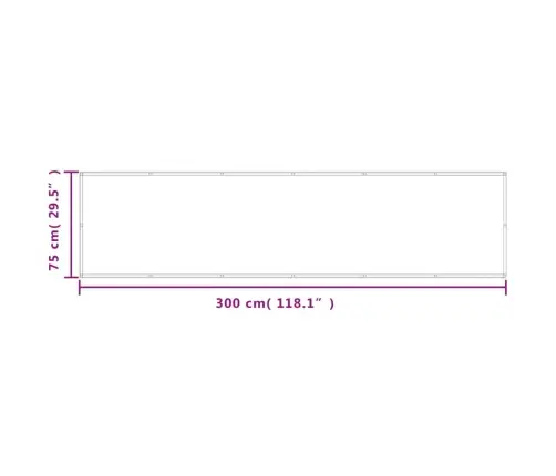 Rõdusirm, Liivakarva, 75X300 cm 100% Polüester Oxford