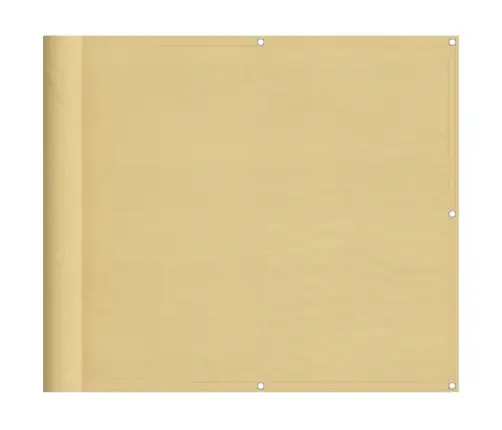 Balkona Aizslietnis, Smilšu, 90X300 Cm, 100% Poliestera Audums Vidaxl
