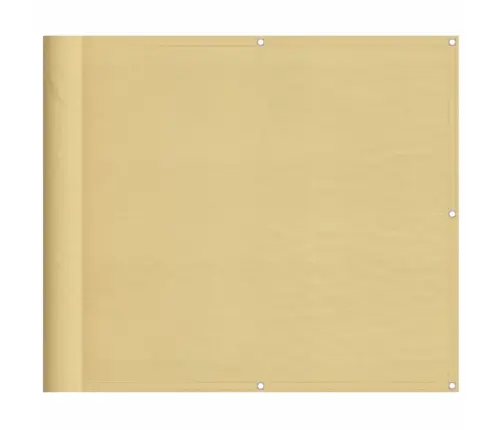 Balkona Aizslietnis, Smilšu, 90X700 Cm, 100% Poliestera Audums Vidaxl