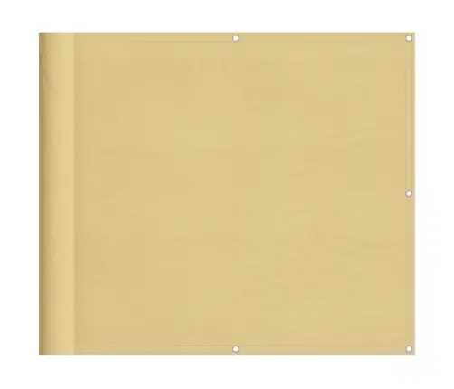 Balkona Aizslietnis, Smilšu, 90X800 Cm, 100% Poliestera Audums Vidaxl