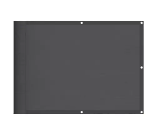 Balkona Aizslietnis, Antracītpelēks, 75X1000Cm, 100% Poliestera Vidaxl