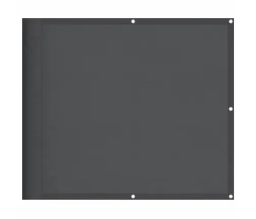 Balkona Aizslietnis, Antracītpelēks, 90X1000Cm, 100% Poliestera Vidaxl