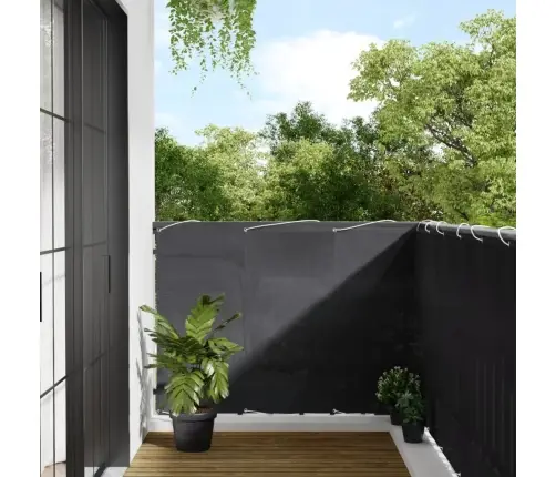 Balkona Aizslietnis, Antracītpelēks, 120X1000Cm, 100%Poliestera Vidaxl