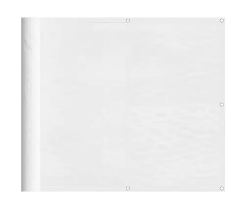 Balkona Aizslietnis, Balts 90X800 Cm 100% Poliestera Oksforda Vidaxl