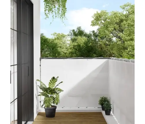 Balkona Aizslietnis, Balts, 120X800Cm, 100% Poliestera Oksforda Vidaxl