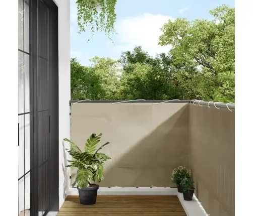 Balkono Pertvara, Smėlio, 120X800cm 100% Oksfordo Poliesteris