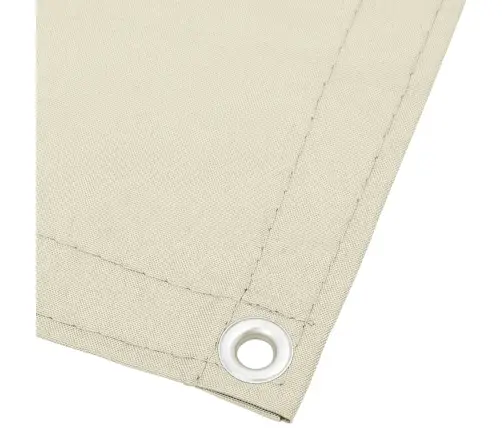 Balkona Aizslietnis, Krēmkrāsas, 75X800 Cm, 100% Poliestera Vidaxl