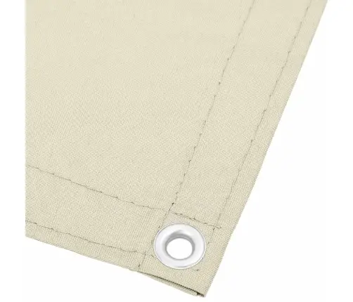 Balkona Aizslietnis, Krēmkrāsas, 90X800 Cm, 100% Poliestera Vidaxl