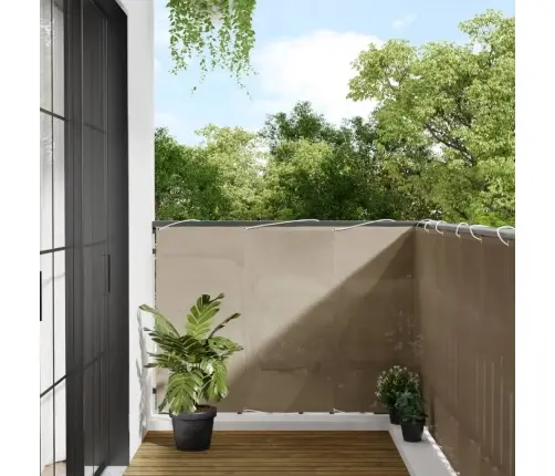 Balkona Aizslietnis, Pelēkbrūns, 120X700 Cm, 100% Poliestera Vidaxl