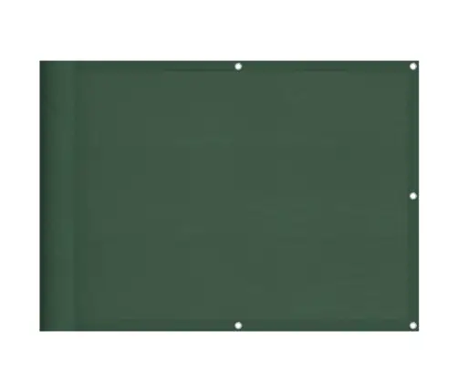 Balkona Aizslietnis, Tumši Zaļš, 75X800 Cm, 100% Poliestera Vidaxl