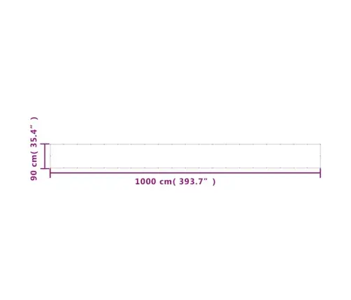 Rõdusirm, Must, 90X1000 cm 100% Polüester Oxford