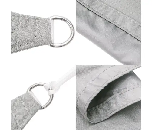 Burė Nuo Saulės, Pilka, 3,6X3,6X3,6M, 100% Oksfordo Poliesteris