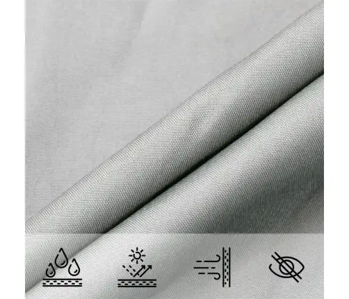 Burė Nuo Saulės, Pilka, 3,6X3,6X3,6M, 100% Oksfordo Poliesteris