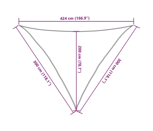 Päikesevarjupuri Helehall 3X3X4,24 M 100% Polüester Oxford