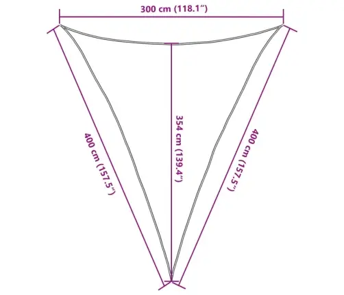 Saules Aizsargs, 3X4X4 M, 100% Poliesters, Oksforda Audums Vidaxl
