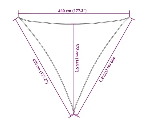 Päikesevarjupuri Helehall 4,5X4,5X4,5 M 100% Polüester Oxford