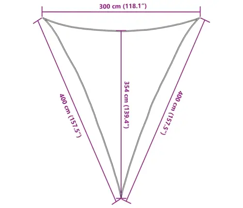 Saules Aizsargs, 3X4X4 M, 100% Poliesters, Oksforda Audums Vidaxl