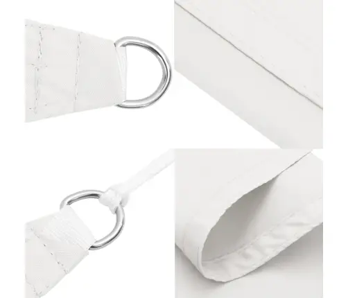 Saules Aizsargs, Balts 2X2X2M, 100% Poliesters, Oksforda Audums Vidaxl