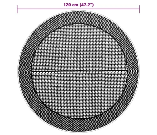 Āra Paklājs, Ø120 Cm, Arakil Pelēks, Pp Vidaxl