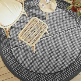 Āra Paklājs, Ø200 Cm, Arakil Pelēks, Pp Vidaxl