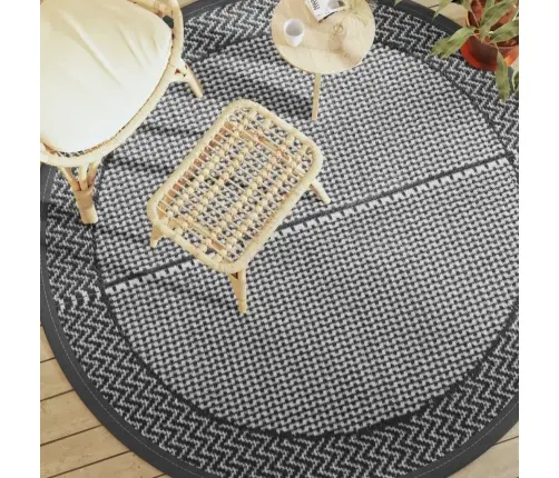 Āra Paklājs, Ø200 Cm, Arakil Pelēks, Pp Vidaxl