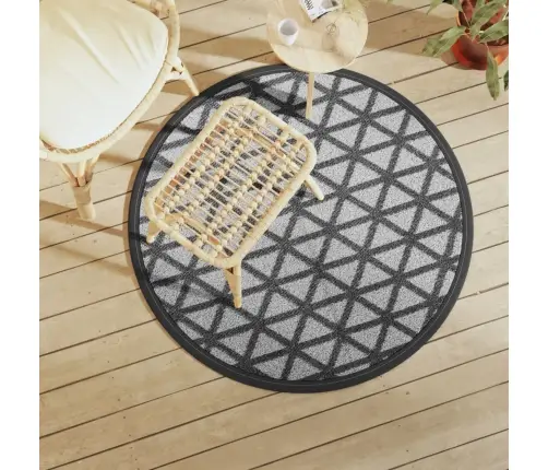 Lauko Kilimas, Arakil Juodos Spalvos, 120Cm Skersmens, Pp