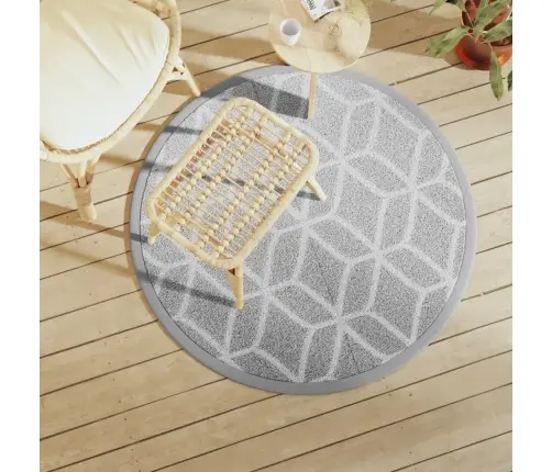 Āra Paklājs, Ø120 Cm, Arakil Pelēks, Pp Vidaxl