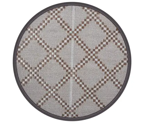 Āra Paklājs, Ø120 Cm, Arakil Brūns Pp Vidaxl
